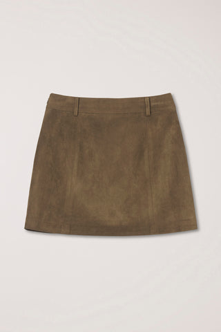 ALTER-SUEDE MINI SKIRT BROWN