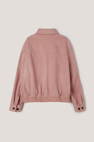 UNISEX ALTER-SUEDE COLLARED BLOUSON SOFT PINK