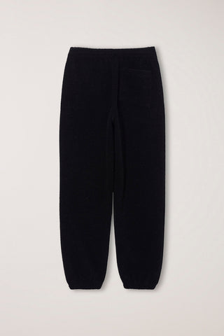 UNISEX BOUCLE JOGGER PANTS BLACK