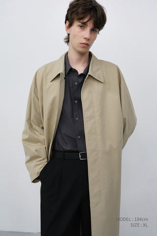 UNISEX REFINED COTTON SHIRT WASHED BLACK