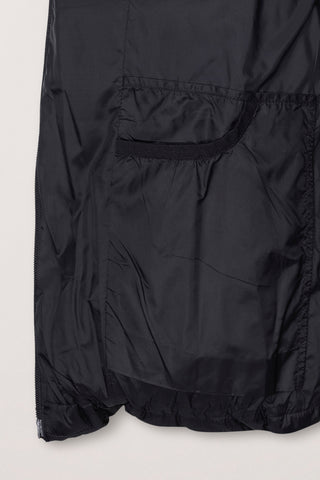 UNISEX HOODED VOLUME GOOSE DOWN JACKET BLACK