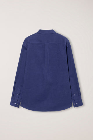 UNISEX CORDUROY SHIRT WASHED BLUE
