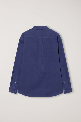 UNISEX CORDUROY SHIRT WASHED BLUE