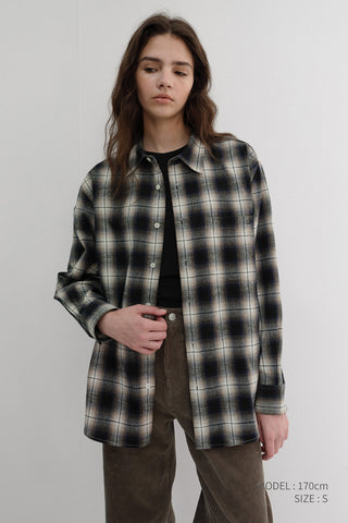 UNISEX WINTER FLANNEL CHECKED SHIRT BLUE