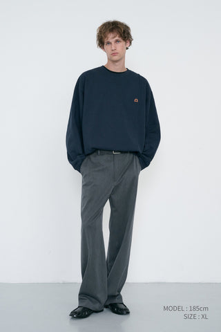 UNISEX DUNST LOGO CREASE SWEATSHIRT FRENCH NAVY