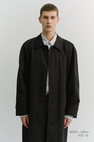 UNISEX REFINED MAC COAT BLACK