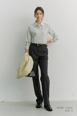 2-WAY ESSENTIAL CHECKED SHIRT SOFT BLUE CHECK