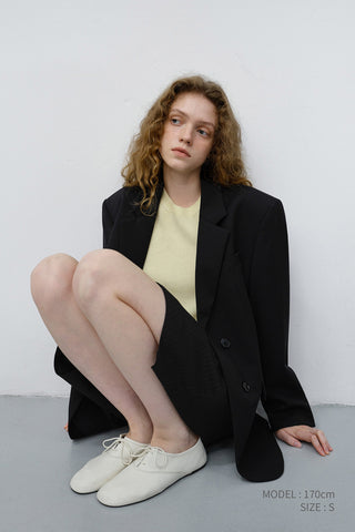 HALF SLEEVE KNIT TOP LEMON BUTTER