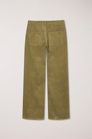 90S WIDE CORDUROY JEANS OLIVE GREEN