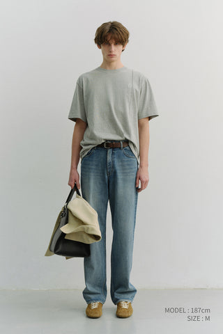 LOW RISE LOOSE JEANS CLASSIC BLUE