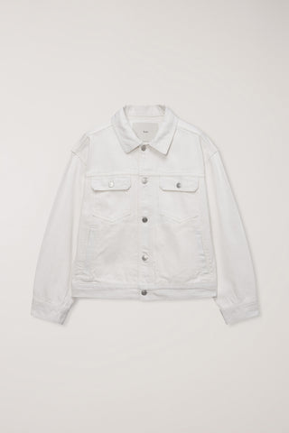 UNISEX DENIM TRUCKER JACKET IVORY