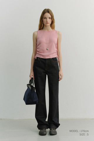 LAYERING KNIT TOP PINK