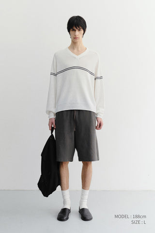 UNISEX PIGMENT RELAXED BEACH SHORTS CHARCOAL GREY