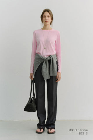 ESSENTIAL CREW-NECK T-SHIRT PINK