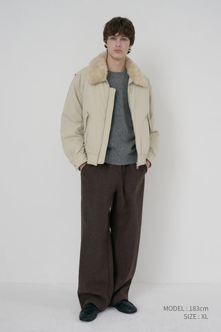 UNISEX FLIGHT PADDED JACKET BEIGE
