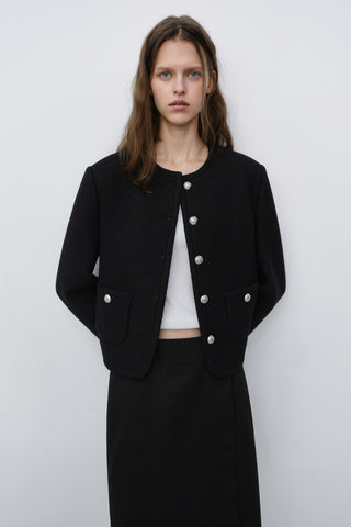 CLASSIC TWEED JACKET BLACK