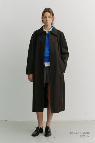 UNISEX REFINED MAC COAT BLACK