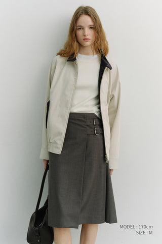 UNISEX MODERN HARRINGTON JACKET CREAM