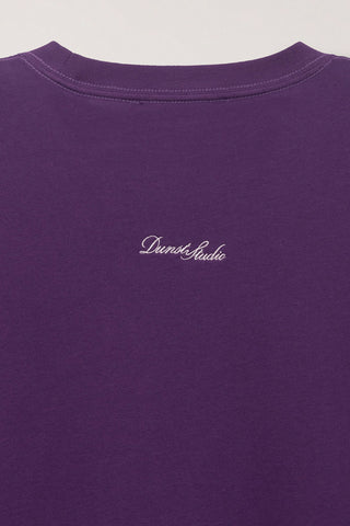 UNISEX CUPID ARCH LOGO T-SHIRT DEEP PURPLE