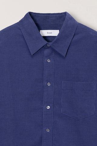 UNISEX CORDUROY SHIRT WASHED BLUE