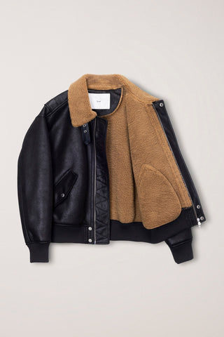 UNISEX VOLUME AVIATOR BLOUSON BLACK