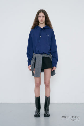 UNISEX GARMENT DYED HOODIE NAVY