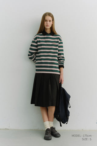 UNISEX STRIPED T-SHIRT GREEN STRIPE