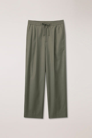 LOUNGE WOOL SLACKS KHAKI