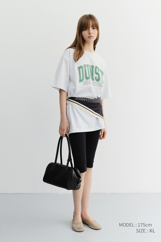 UNISEX VINTAGE ARCH LOGO T-SHIRT LIGHT MELANGE GREY