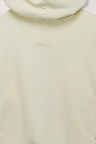 UNISEX GARMENT DYED ZIP-UP HOODIE VANILLA BUTTER