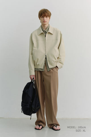 UNISEX COLLARED BLOUSON JACKET SEASALT GREY