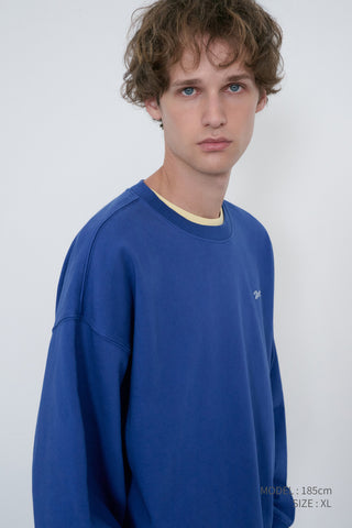 UNISEX GARMENT DYED SWEATSHIRT BLUE