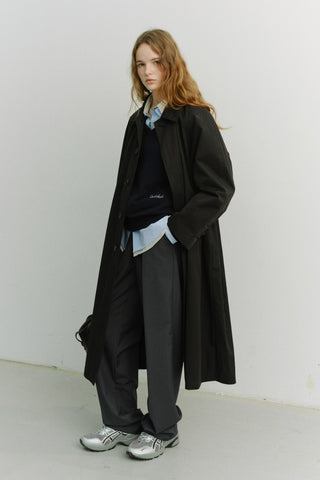 UNISEX REFINED MAC COAT BLACK