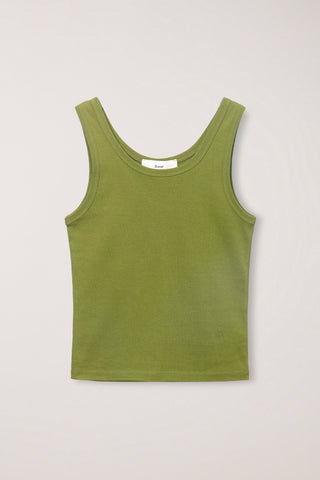 ESSENTIAL SLEEVELESS TOP OLIVE