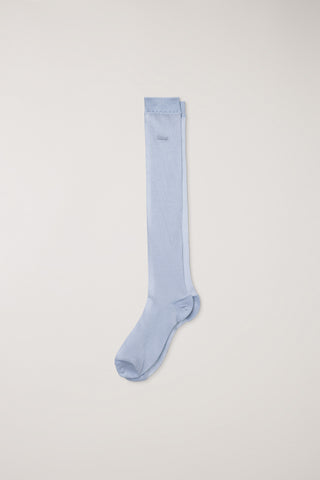 SHEER KNEE SOCKS PALE BLUE