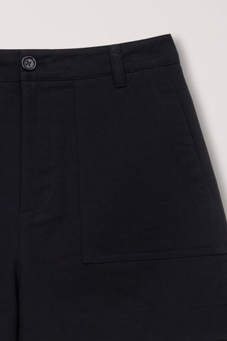 COTTON SAFARI SHORTS BLACK