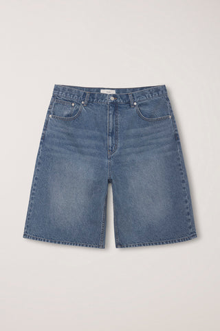 CLASSIC BAGGY DENIM SHORTS VINTAGE BLUE