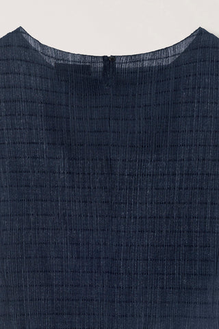 PLEATS BLOUSE CHARCOAL GREY