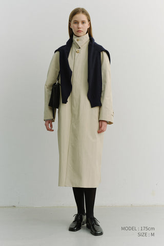 UNISEX REFINED MAC COAT BEIGE