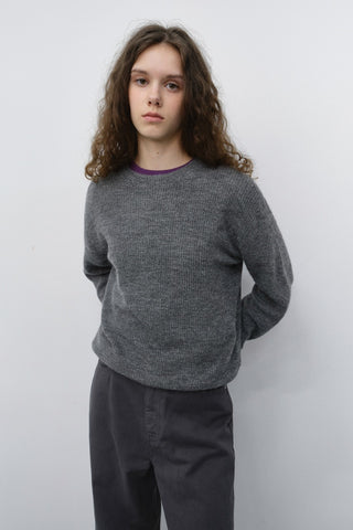 UNISEX HAIRLY SWEATER MELANGE GREY