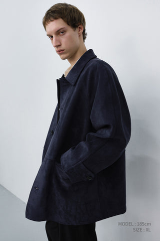 UNISEX LILY ALTER-SUEDE HALF JACKET BLUE NAVY