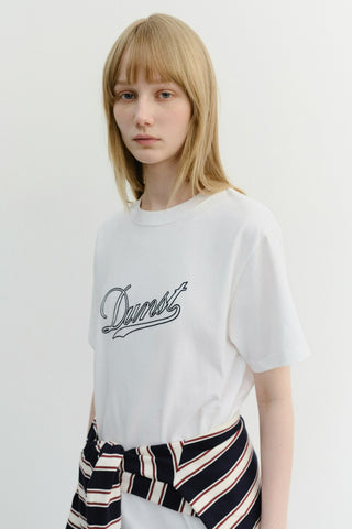 UNISEX CHAIN LOGO T-SHIRT OFF WHITE