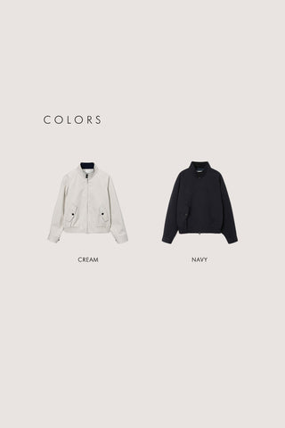 UNISEX MODERN HARRINGTON JACKET CREAM