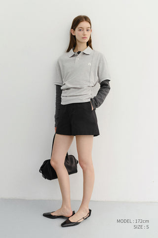 COTTON SAFARI SHORTS BLACK