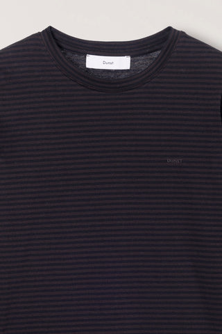 UNISEX MUTED STRIPED T-SHIRT BROWN