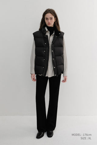 UNISEX GOOSE DOWN VEST BLACK