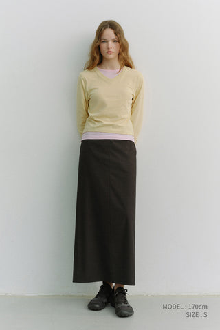 ESSENTIAL PETIT V-NECK T-SHIRT BUTTER