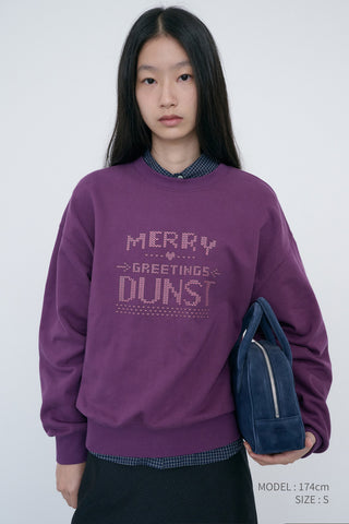 UNISEX PIXEL SWEATSHIRT PURPLE