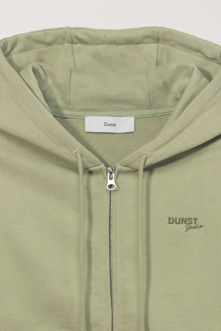 UNISEX CROPPED ZIP-UP HOODIE OLIVE