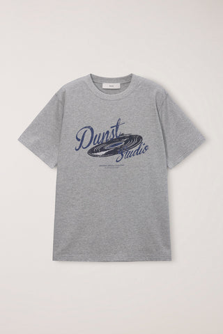 UNISEX VINYL T-SHIRT MELANGE GREY